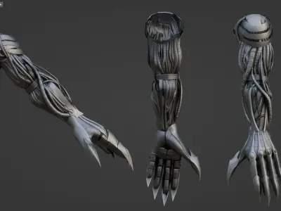 Marvels Classic Cable rigged 3D model