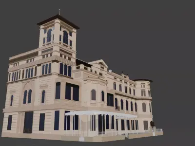 Kertsch Villa Facade - Historic Landmark from Brasov 3D model