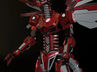 Dragonoid - Mecha Dragon 3D Model 3D model