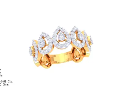 Women Ring Render 3dm STL OBJ FBX Details  3D print model buy
