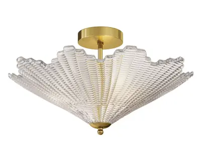 Mini Venetian Star Shaped Ceiling Fixture Contemporary 3D model