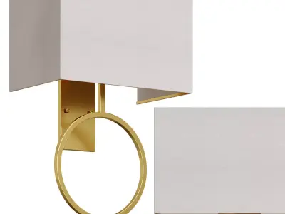 Rhys Brass Sconce By Arhaus 3D model