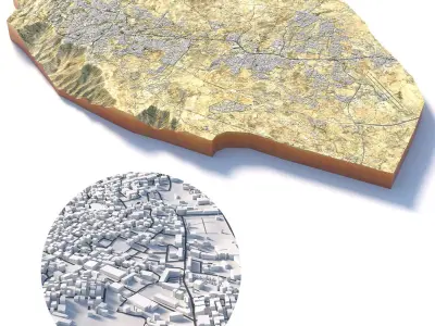 Abha Saudi Arabia 3D model