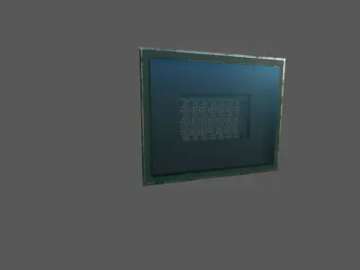 projector window with light Low-poly 3D model