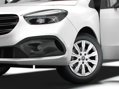 Mercedes Benz Citan LWB HQ Interior 2025 3D model