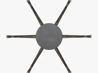 Thaddeus Round Chandelier 3D model