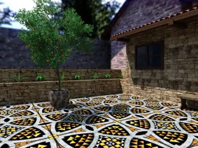 In the home garden DAZ 3D model