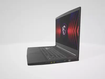 Laptop Msi Thin 15 B13UCX2080VN Low-poly 3D model