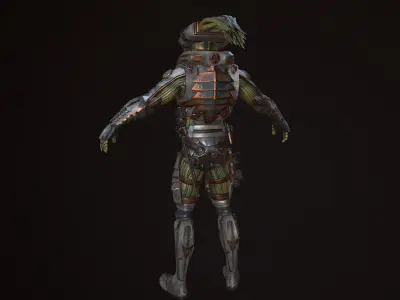 Shinobi Sci Fi Low-poly 3D model