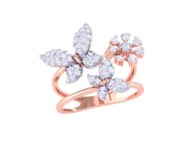  Women Ring MTL 3dm STL OBJ FBX Details 3D print model 109