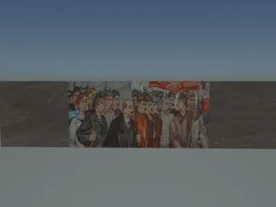 soviet graffiti Free low-poly 3D model