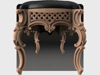 Carved super table for CNC 02 3D model