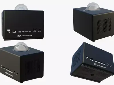 Nebula Glow Galaxy Star Projector 3D model