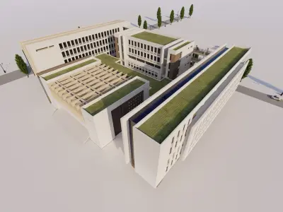 School-University -High School 3D model