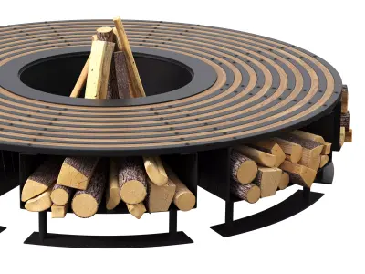 Fire Pit 09 3D model