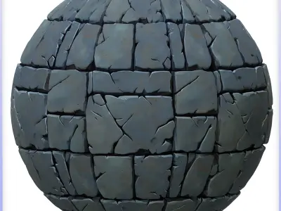 Stylized Stone Floor Seamless Texture Texture