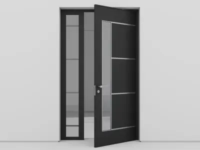 Aluminium door 150 3D model