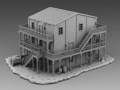 Saloon 3D print model