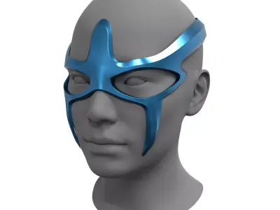 The Hero Fantasy Mask Low-poly 3D model