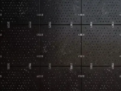 Light Sci-Fi Armored Diamond Plate Panel PBR SEAMLESS Texture