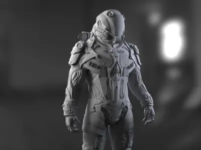 Sci-Fi Space Ingineer 3D model