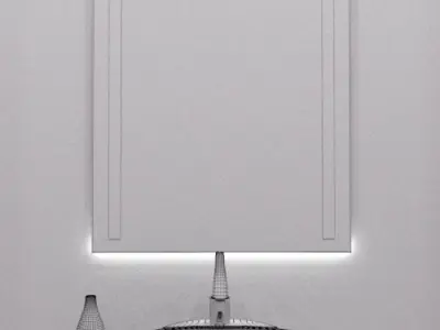 Illuminated Mirror 33 3D model