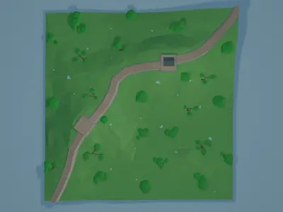 Great Wall  of China  Low-poly 3D model