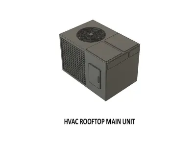 HVAC-0001 Building Exterior set H0-scale 23 items 3D print model