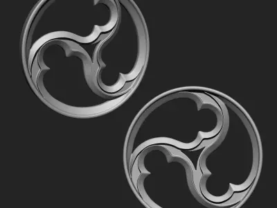 Gothic Window Collection IMM Brush Pack 10 in One 3D model