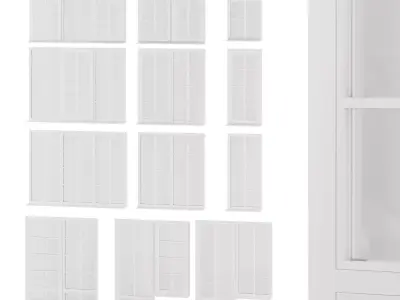 Windows with glazing bars 3D model