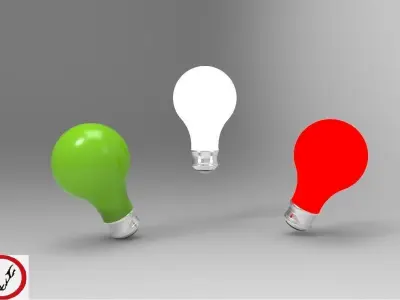 Bulb light Free 3D model