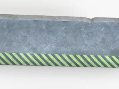 Road Barrier 2 Free low-poly 3D model