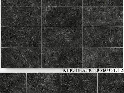 Yurtbay Seramik Kibo Black 300x600 Set 2 3D model