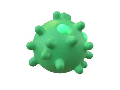 Virus Character v1 009 Low-poly 3D model
