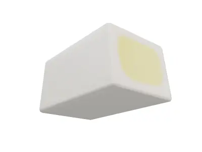 Rectangle Gummy Candy V2 002 Low-poly 3D model