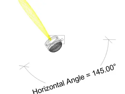 Revit Parametric Track Light Projector Revit Family  3D model