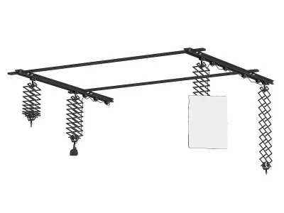 Ceiling Rail System 3D Model 3D model