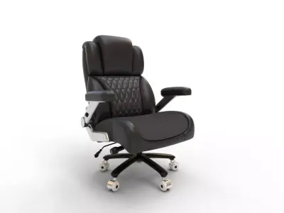 Big and Tall Leather Office Chair 3D model