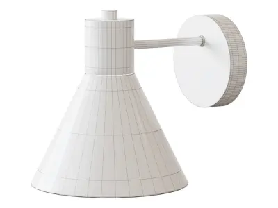 FLUGBO FLUGBU Sconce brass  glass 3D model