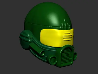 helmet high poly sculpt 3d printable ver 7 3D model 3D model