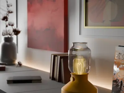 Desk lamp Low-poly 3D model