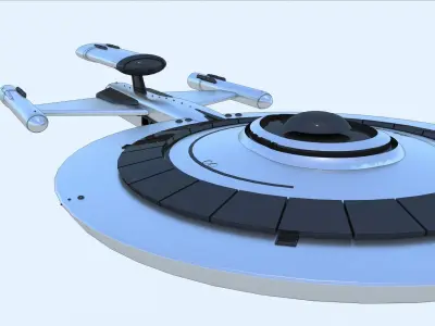 SciFi Spaceship StarTrek Inspired 3D model