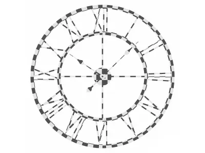 Balliol Wall Clock 3D model