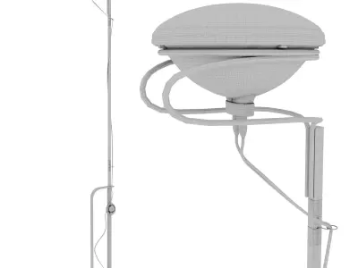 Toio Floor lamp - Flos Low-poly 3D model