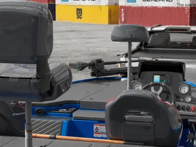  Performance Bass Sport Boat Trailered Blue 