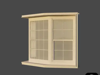 Bay Window Low-poly 3D model