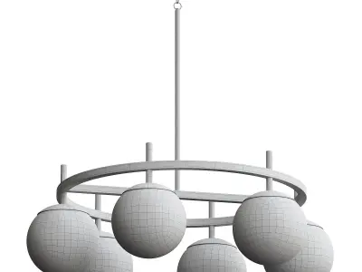  Alluria 6-Light Chandelier 3D model