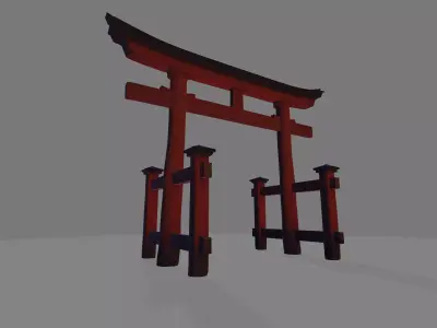 The Torii Low-poly 3D model
