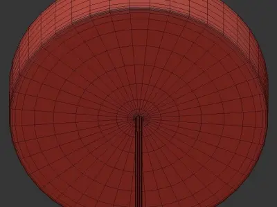 Anoli 6 five - light pendant in gold and glass 3D model