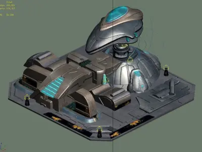 Future World - Site Barrier 3D model